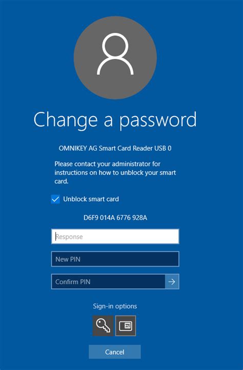 Unlock a Smart Card using the Microsof